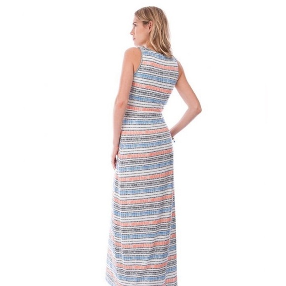 Seraphine printed maternity nursing maxi dress like new size 2 super stretchy - Picture 2 of 10